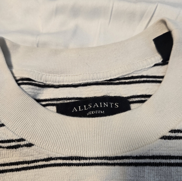 COPY - All Saints M Striped Graphic T Shirt - Picture 4 of 4